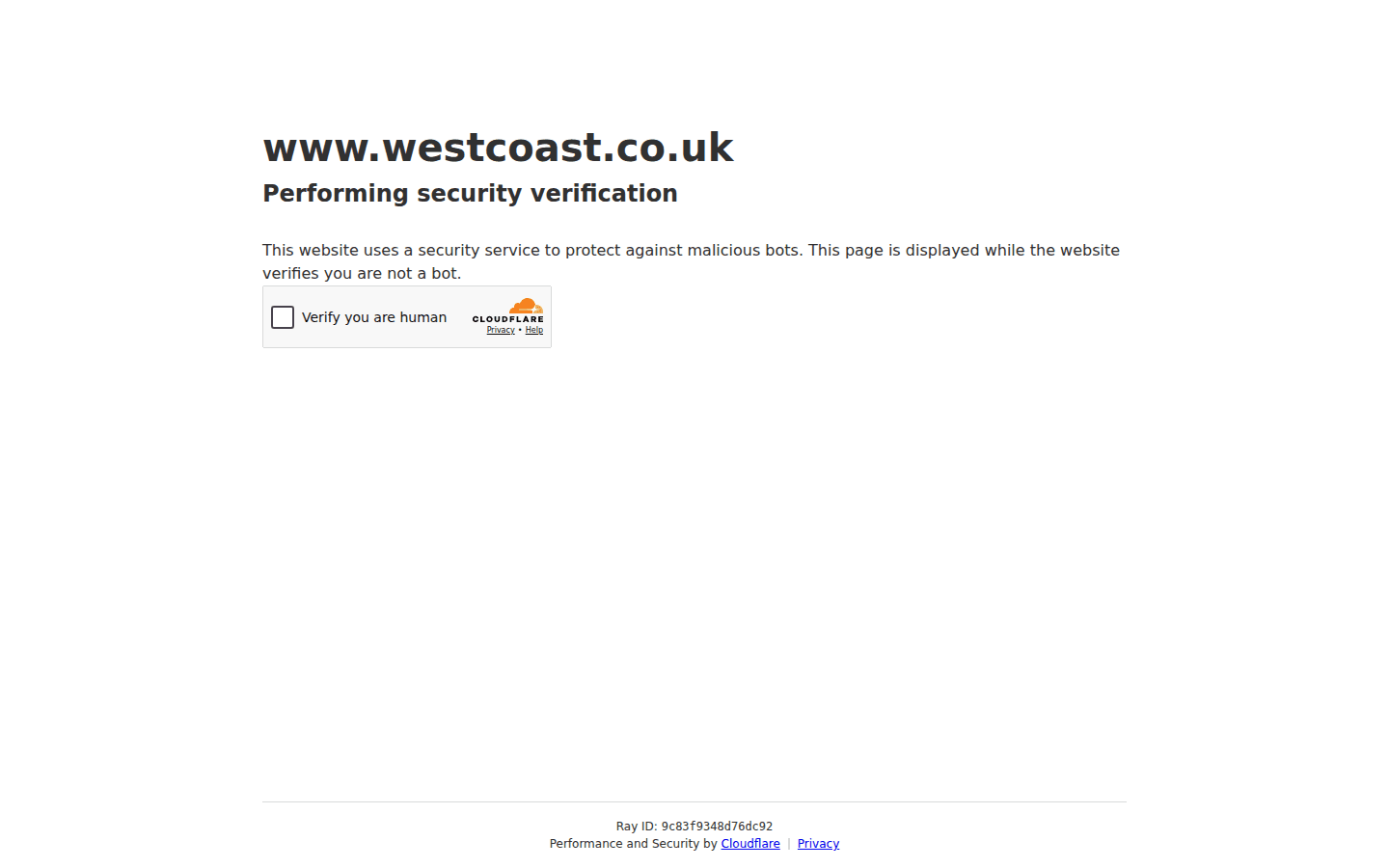 Westcoast Produktseite mit Bildern und Spezifikationen