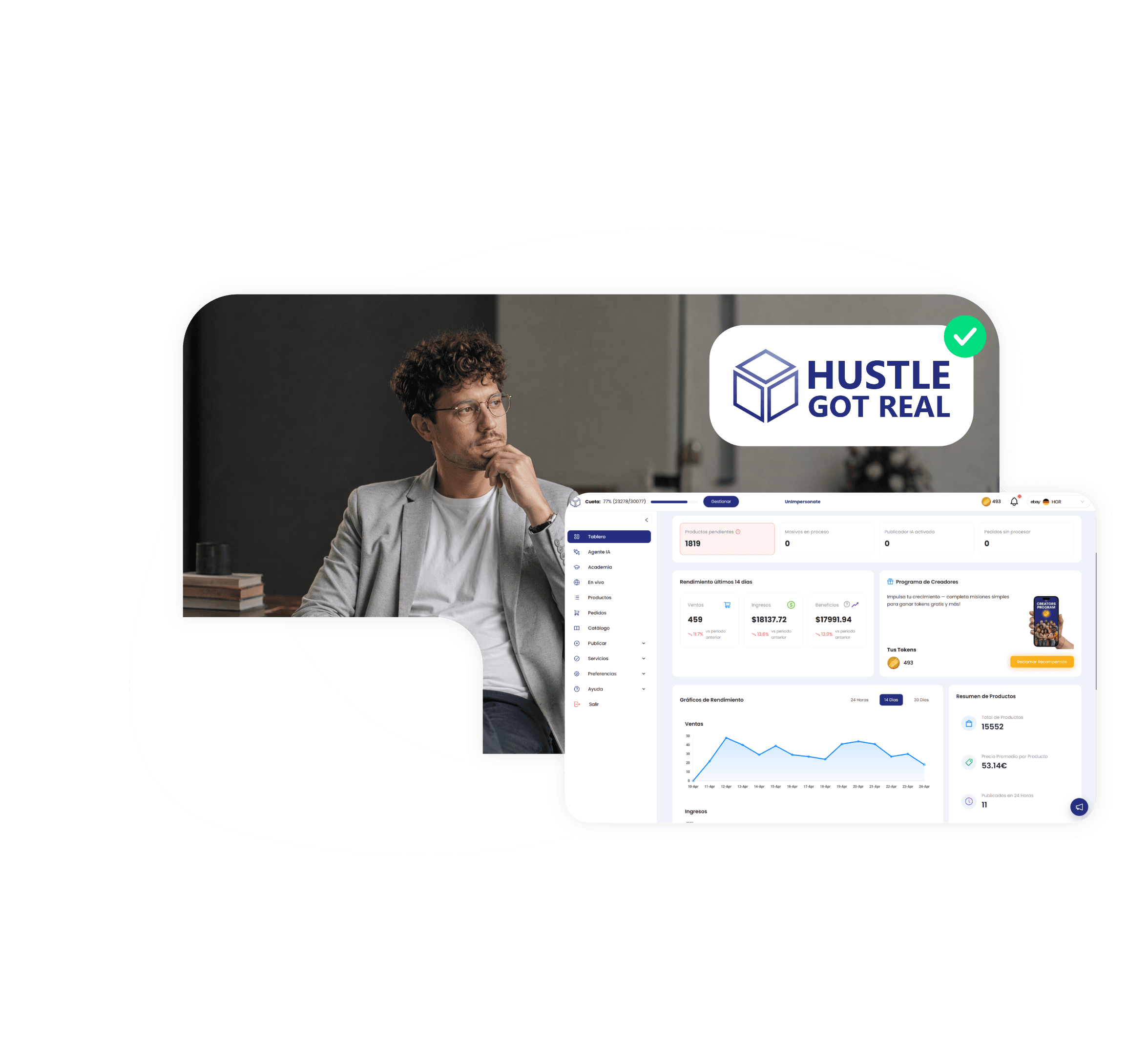 Hustle Got Real competitor hero image
