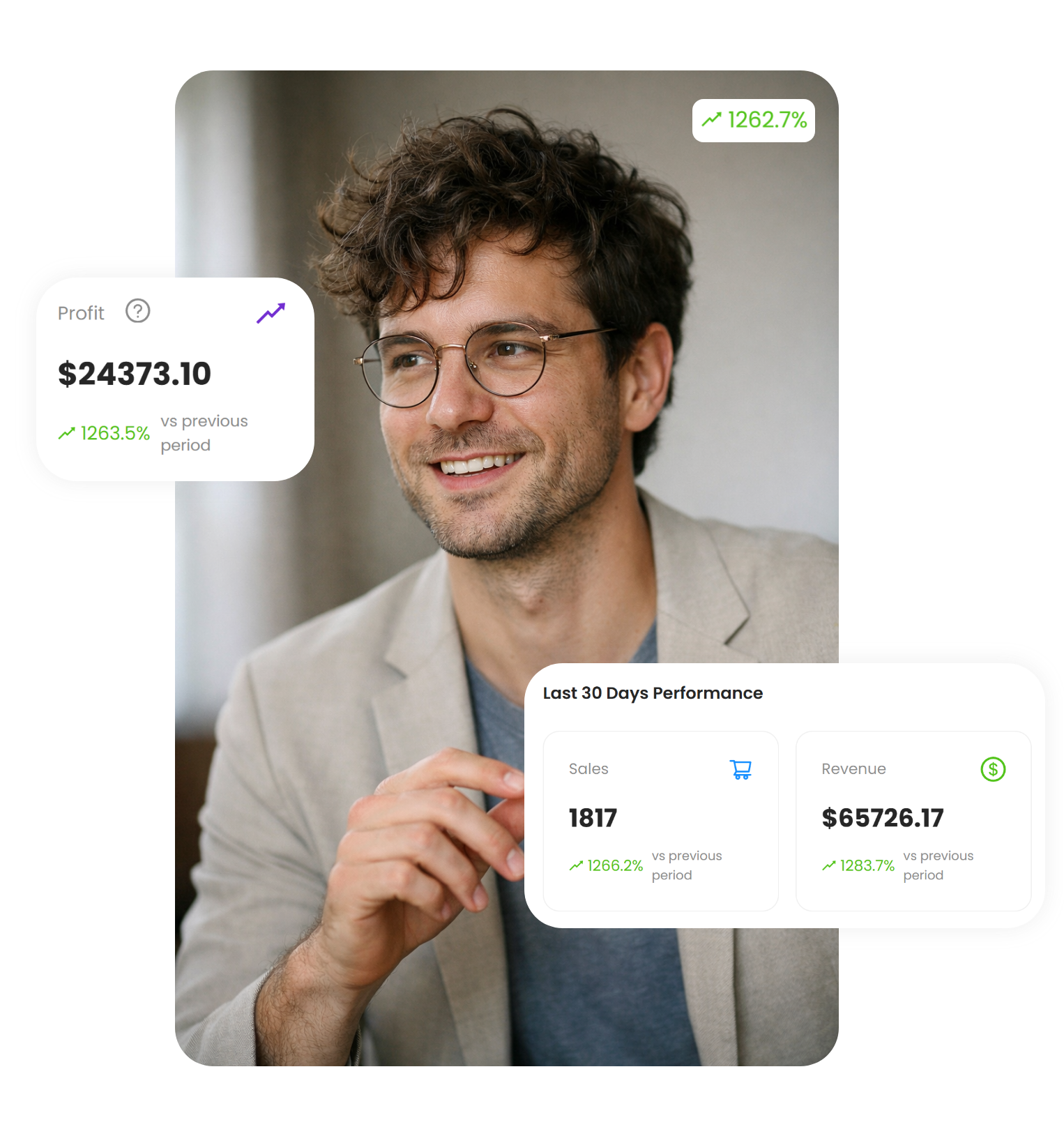 Apercu du tableau de bord Hustle Got Real