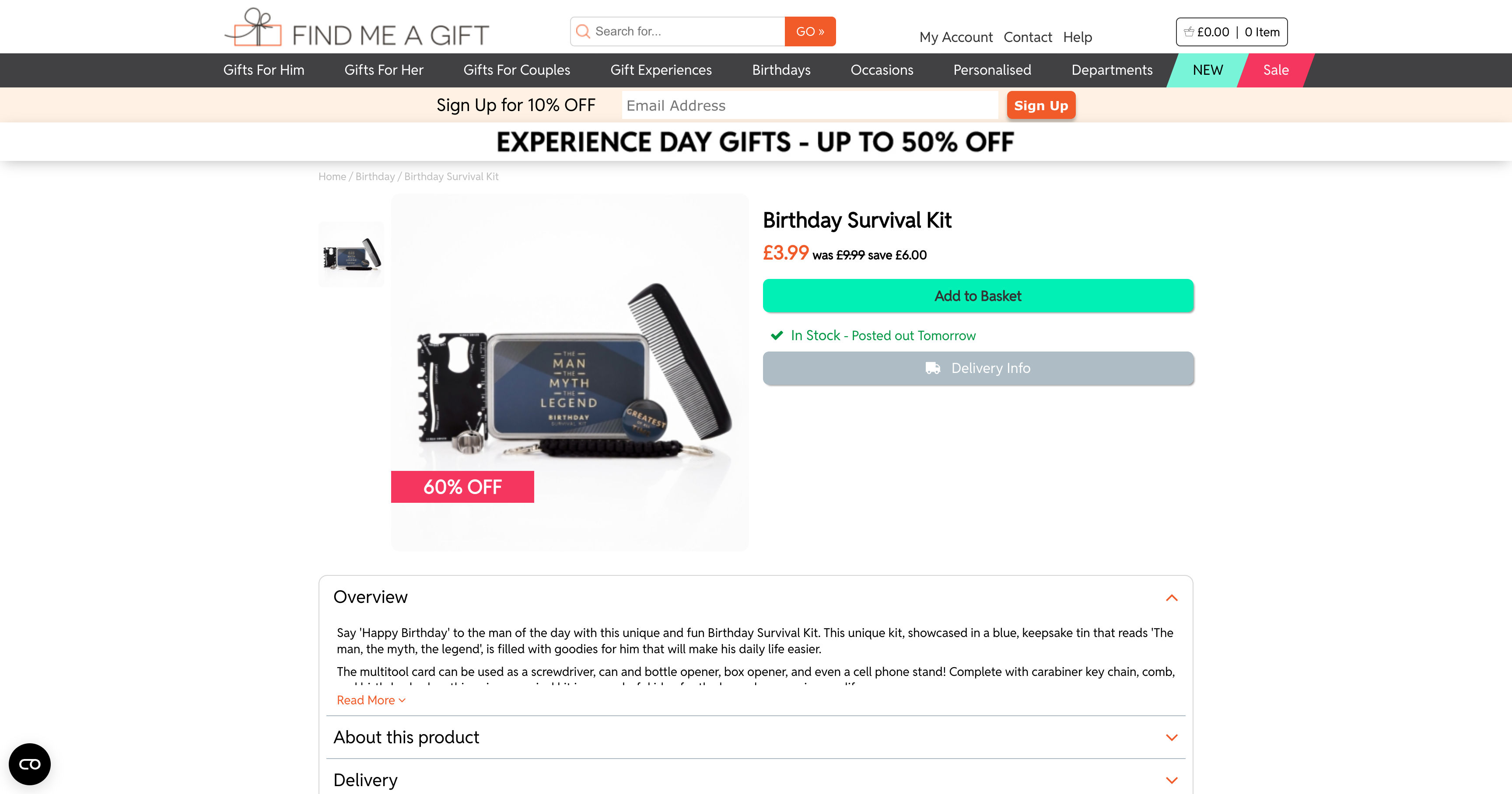 Find Me a Gift ürün sayfası: görseller, fiyat ve temel detaylar