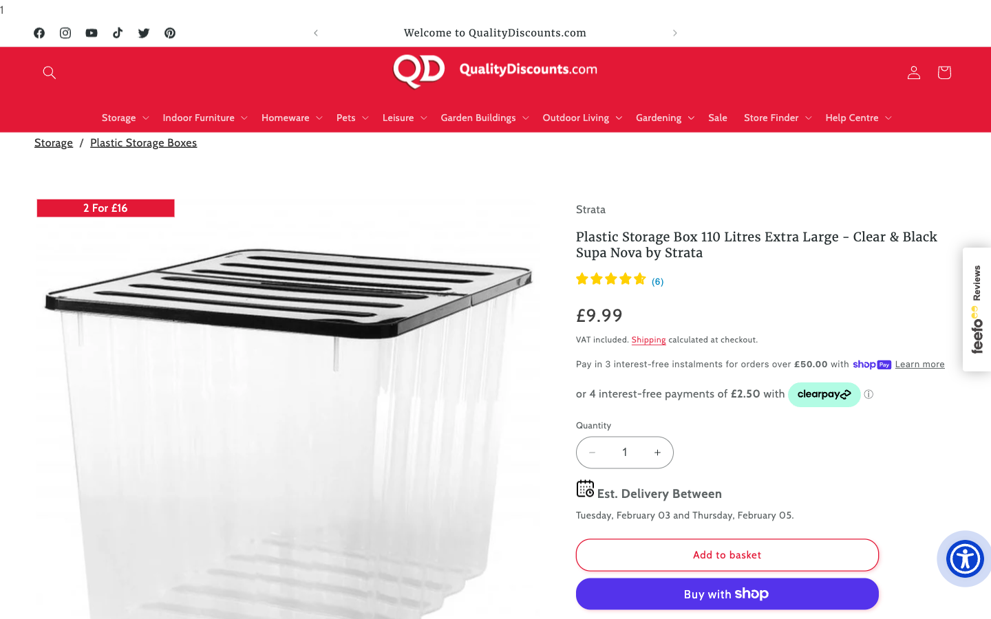 QD Stores ürün sayfası: görseller, fiyat, teslimat tahmini ve satın alma alanı