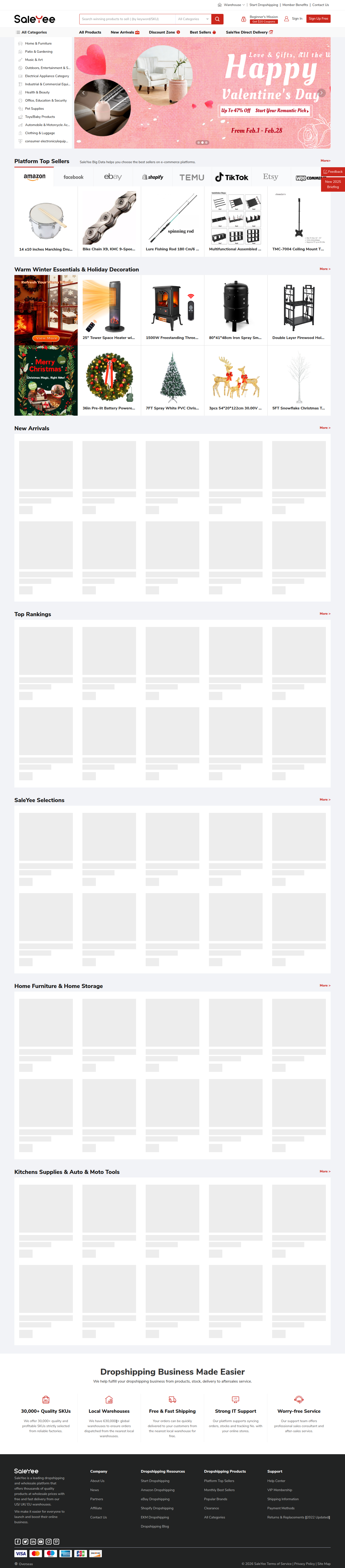 SaleYee ana sayfası