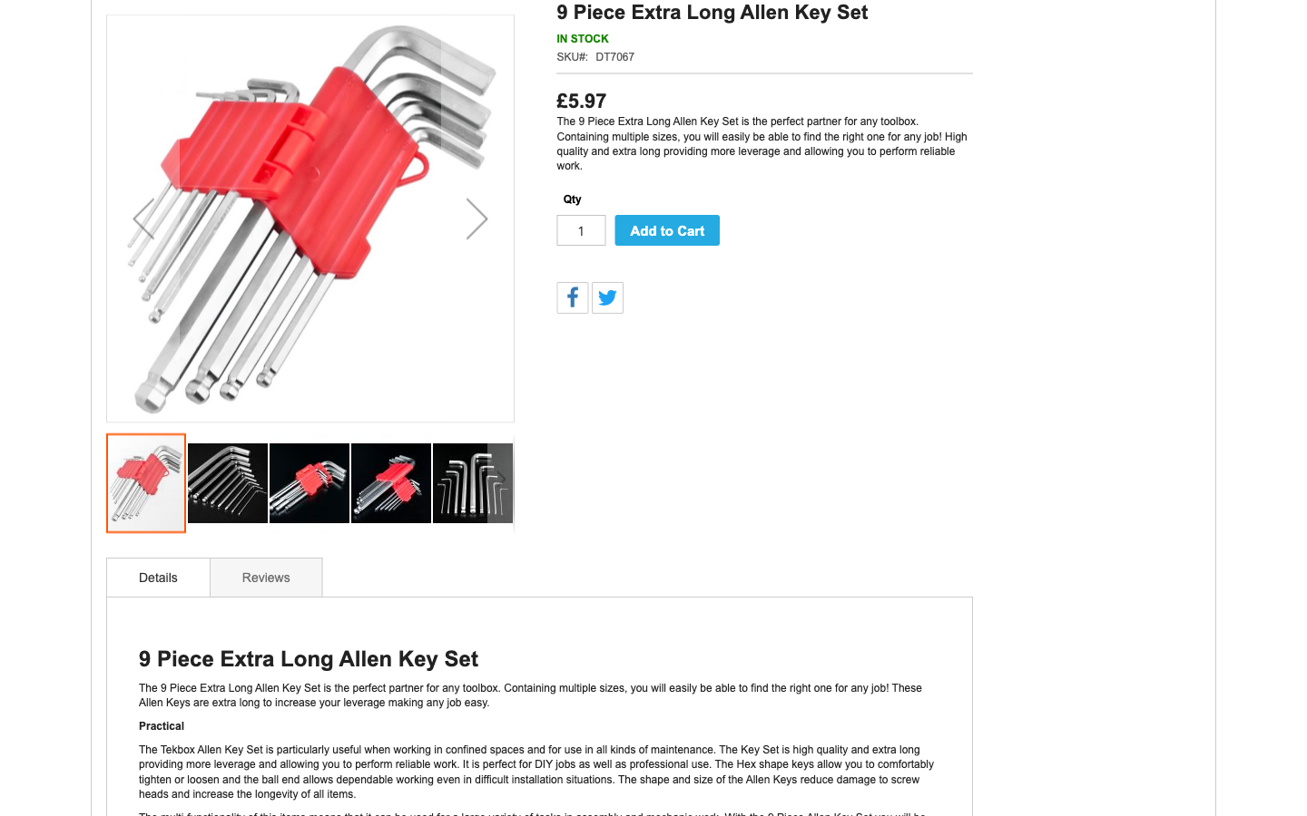 TBTrade ürün sayfası: SKU, stok, fiyat, görseller ve sepete ekle