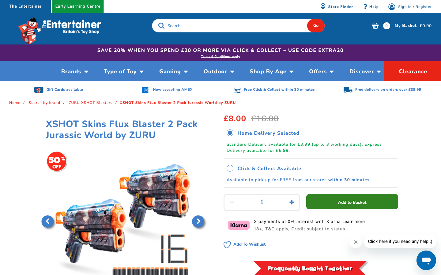 The Toy Shop ürün sayfası: fiyat, teslimat ve görseller