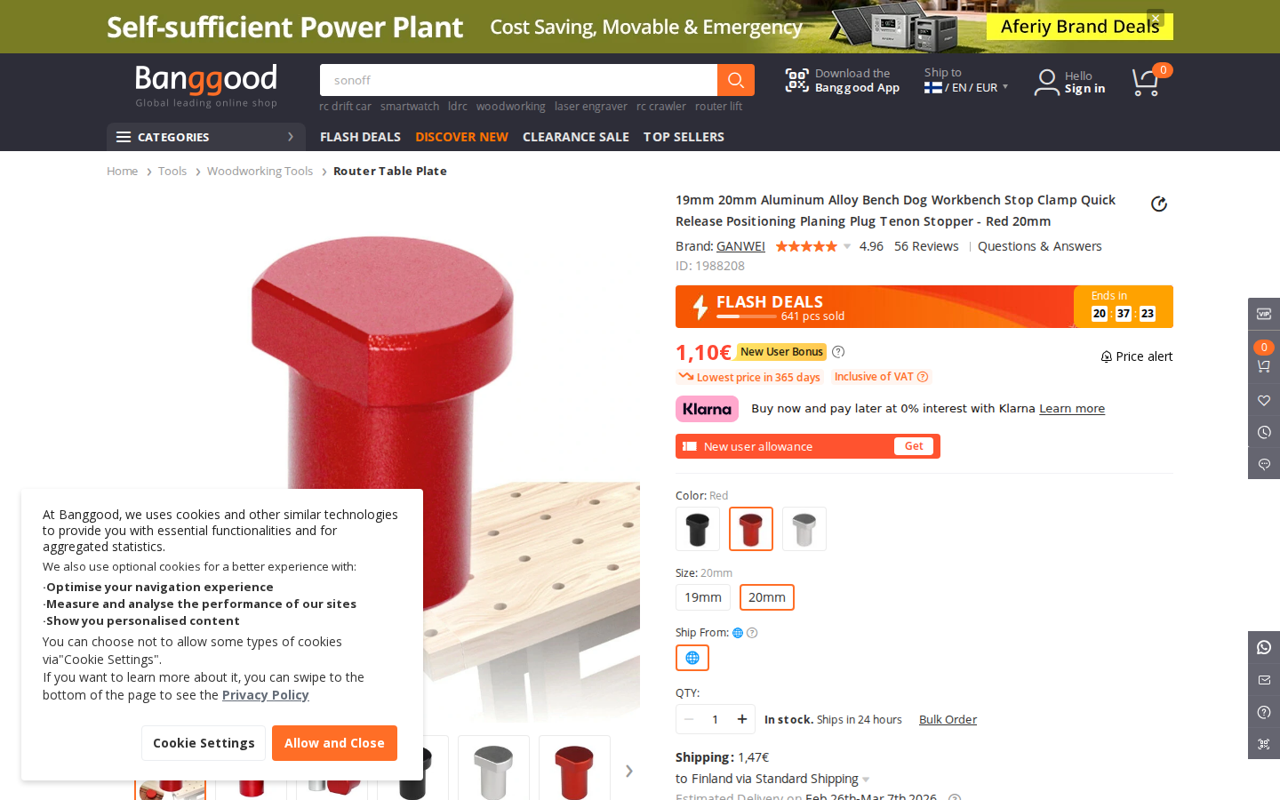 Banggood.com ürün sayfası: fiyat ve kargo bilgileri